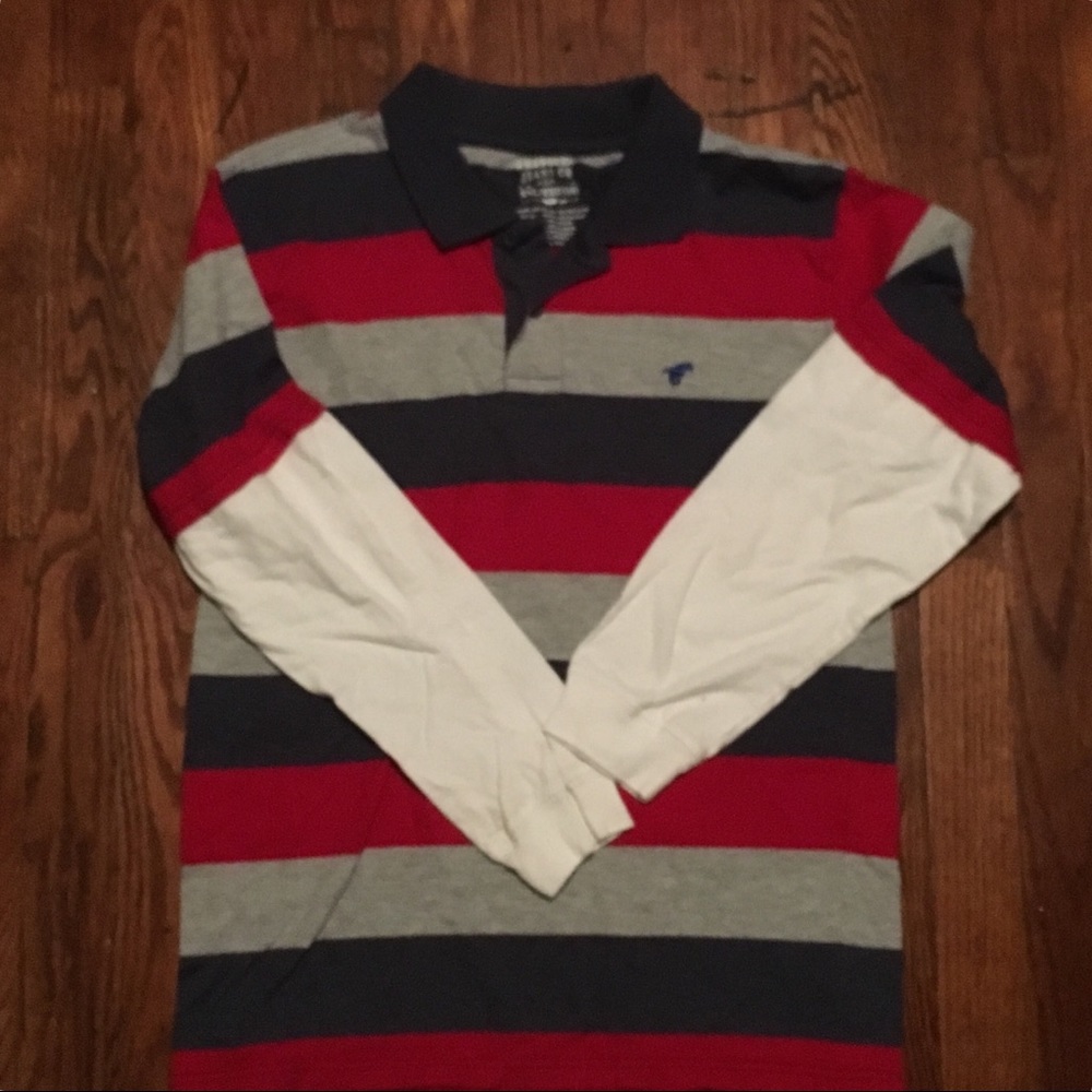 Wrangler Striped Boys Long Sleeve Polo